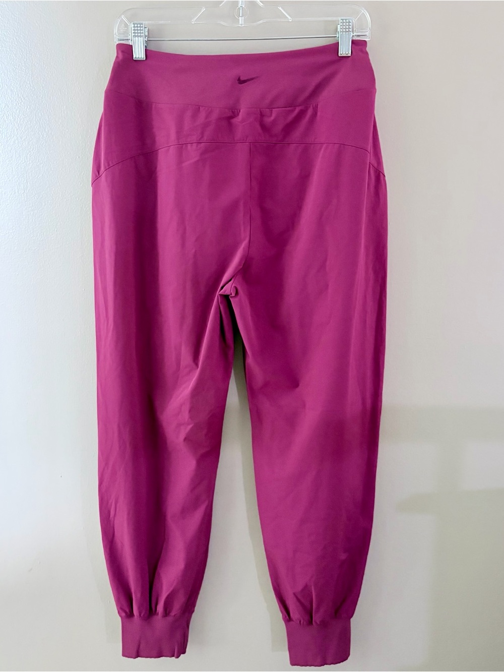 Nike Dri-FIT Bliss Mid Rise 7/8 Joggers Pink Magenta Womens Athletic Pants Med